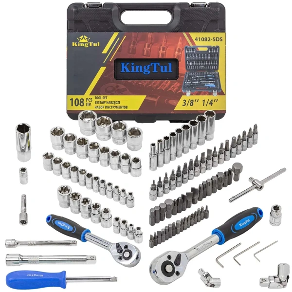 Набор инструментов 108 пр. 1/4'' 3/8''(6гр.)(4-22мм)