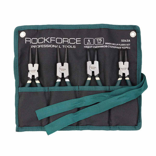 Набор съемников стопорных колец 4пр(L-175мм), на полотне