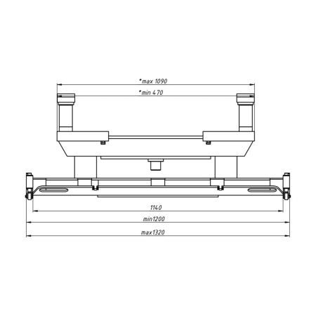 Опорный мост LOW для задних осей