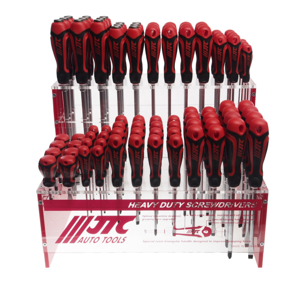 Набор отверток силовых JTC 7723 (84 предмета на стенде)