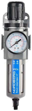 Фильтр воздушный грубой очистки с редуктором PRO, 1/2" NORDBERG NP8234