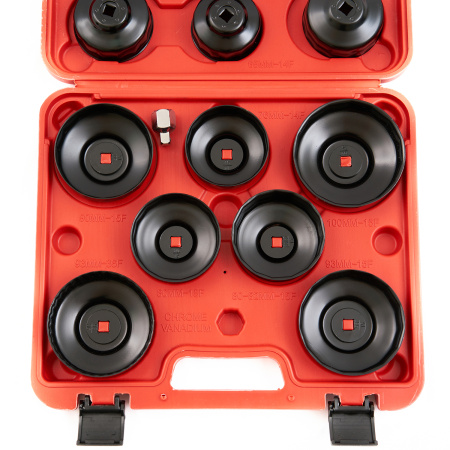 Комплект чашек для демонтажа масляных фильтров ROSSVIK ST075 (65-100 мм, 15 шт.)