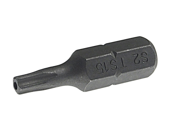 Бита TORX 5-ти гранная с отверстием JTC 1192515 (TS15Hх25 мм, 1/4")