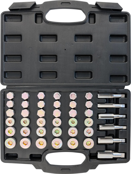 Набор для восстановления резьбы маслосливных отверстий М13-М22 114 предметов Thorvik ODPRK1322