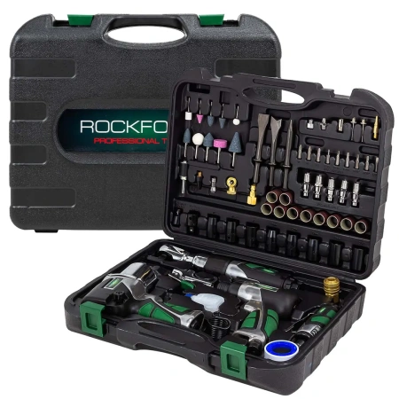 Набор инстр. с аксессуарами71пр(гайковерт-1/2'',650н/м,пневмозач.маш.-6мм, 25000об/мин,пневмотрещ.-1/2'',68н/м,пневмозубило, продувоч.)