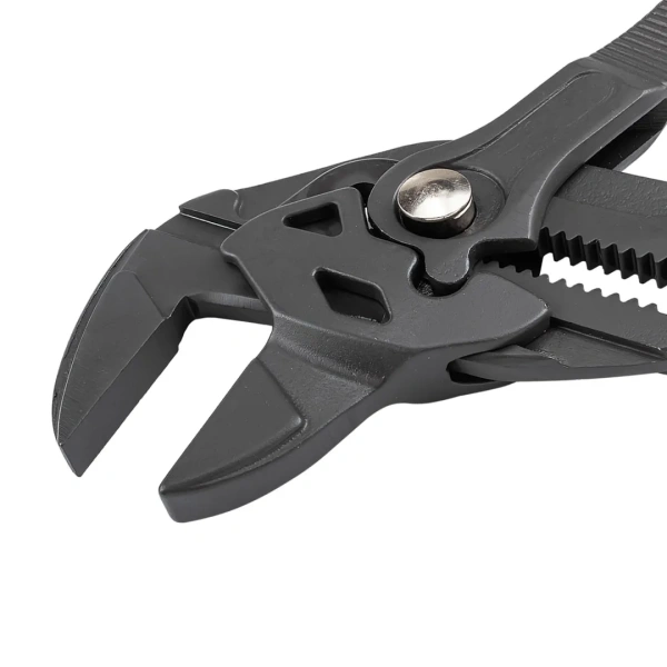 Пассатижи переставные сантехнические с кнопкой фиксации и плоским параллельным захватом Cr-V 250мм, на блистере