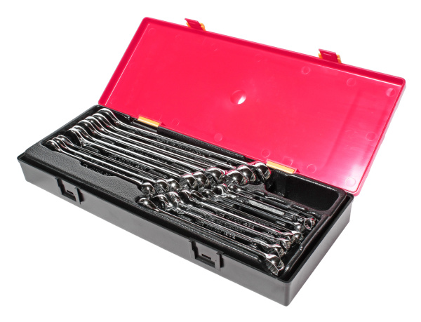 Набор ключей комбинированных с зеркальной полировкой JTC K6171 (6-23 мм, 17 предметов в кейсе)