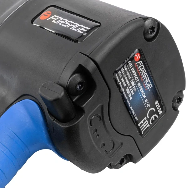 Пневмогайковерт ударный ''Twin Hammer''с реверсом и регулировкой усилия в облегченном корпусе 3/4''(1800Hм, 7000 об/мин,6.3bar,269л/мин,вес 3кг)