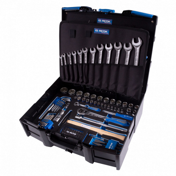Набор инструментов универсальный KING TONY 9052-002MRV, пластиковый ящик, 112 предметов