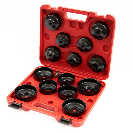 Комплект чашек для демонтажа масляных фильтров ROSSVIK ST075 (65-100 мм, 15 шт.)