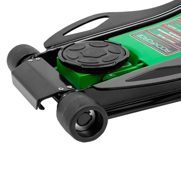 Домкрат подкатной гидравлический низкопрофильный двухпоршневой с резиновой накладкой и быстрым подьемом 4т (h min 78мм, h max 500мм)