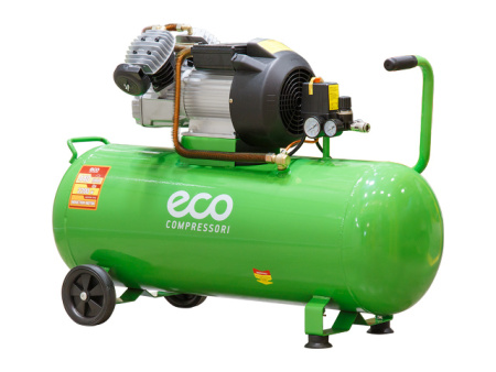 Компрессор ECO AE-1005-3 коаксиальный (440 л/мин, 8 атм, коаксиальный, масляный, ресив. 100 л, 220 В, 2.20 кВт)