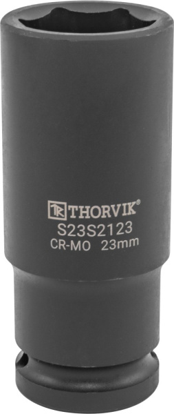 Головка торцевая ударная глубокая Thorvik S23S2123 (1/2"DR, 23 мм)