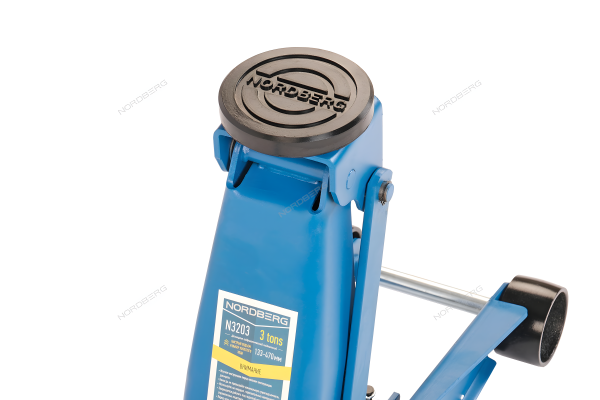 Домкрат подкатной 3 тонн 130-470 мм с резиновой насадкой быстрый подъем NORDBERG N3203