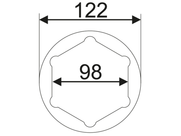 Головка ступичная JTC 5251 (SW36х98 мм, L=117 мм, IVECO)