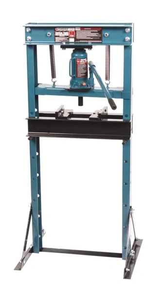 Пресс гидравлический напольный домкратного типа 12т, (рабочая высота: 0-680мм, рабочая ширина: 475мм, рабочий стол: 180х475мм, ход штока: 150мм)