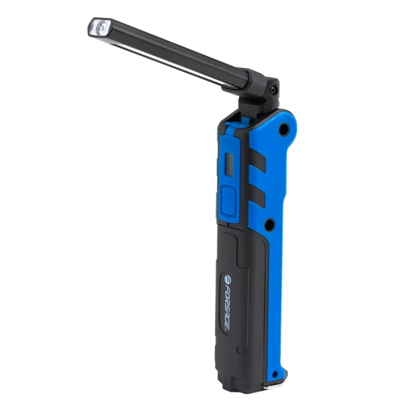 Лампа светодиодная аккумуляторная с магнитом(5W/3WCOB,150/360Lumen,3.7V,2000mAh,t зарядки 4ч,USB провод,защита гнезда зарядки,поворотная 270гр)