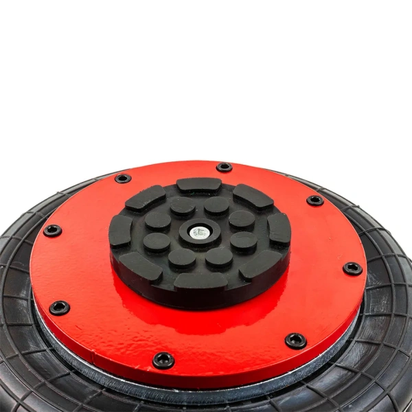 Домкрат подкатной пневматический 3,5т(6-12bar, h min 135мм, h max 420мм, 3 подушки, Ø270мм)