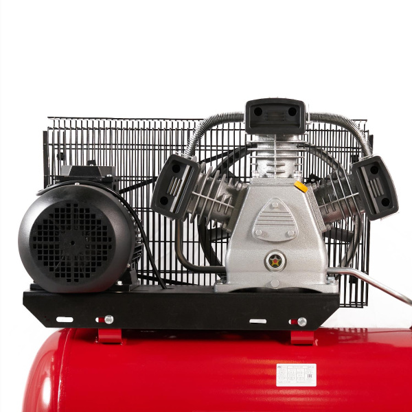 Компрессор ROSSVIK СБ4/С-200.LB40 (580 л/мин, 10 бар, ресивер 200 л, 380 В/3 кВт, RAL3001 красный)