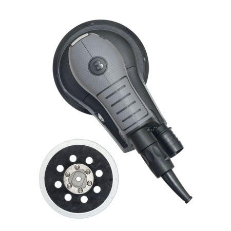 Шлиф. электрическая машинка JETA PRO J2158 Grizzly (вращательно-орбит. привод 8мм, подошва Ø150мм/125мм)