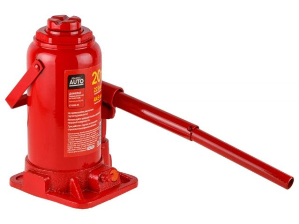 Домкрат гидравлический 20т бутылочный 225-445мм STARTUL AUTO (ST8018-20)