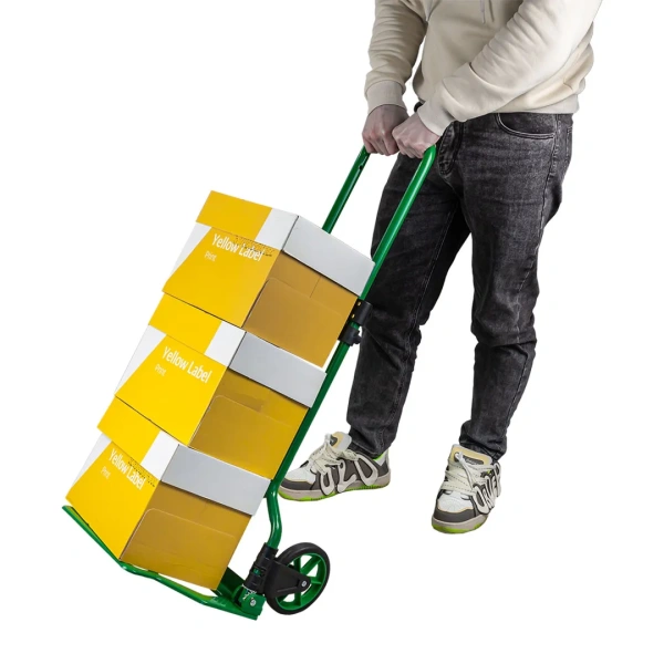 Тележка ручная складная с телескопической ручкой (г/п90кг,420х420х1005мм-в разложенном полож.,280х420-рабочая площадка, 150мм-Ø колес)