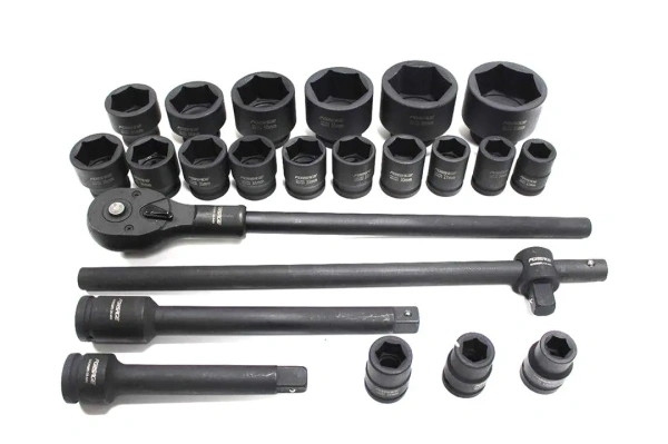 Набор инструментов ударных 3/4'', 6гр., 23 пр. (17,19,21,22,24,27,30,32-36,38,41,46,50,55,60,65мм), кейсе