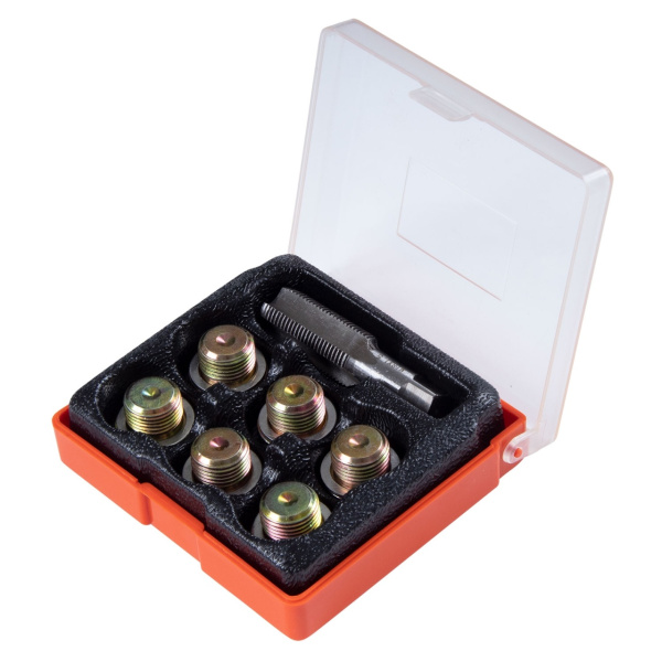Набор для ремонта масляных пробок М20х1,5 кейс 19 предметов AFFIX AF10347020C