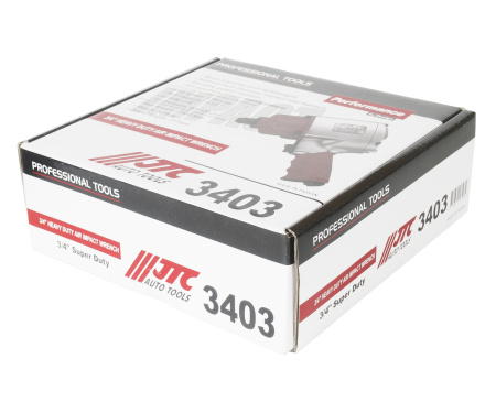 Гайковерт пневматический ударный усиленный JTC 3403 (3/4'' 1491Нм 7250об/мин. 300л/мин. 90-120PSI)