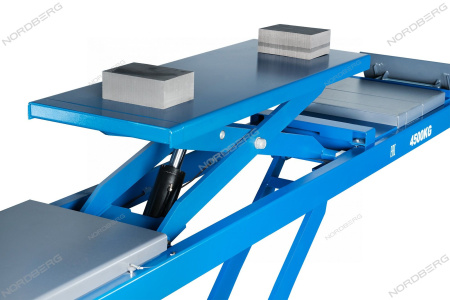Подъемник ножничный для сход-развала NORDBERG N635-4,5 (4,5 т, 380 В, 2 уровня, с авар. опусканием, синий/серый)