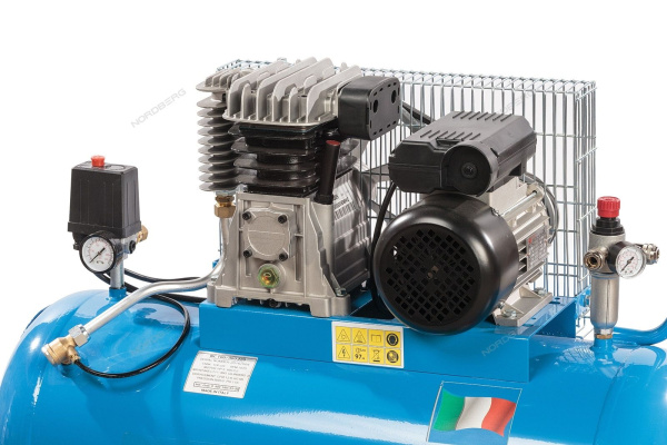 Компрессор поршневой с ременным приводом, объем 100 л NORDBERG NC100/360_220