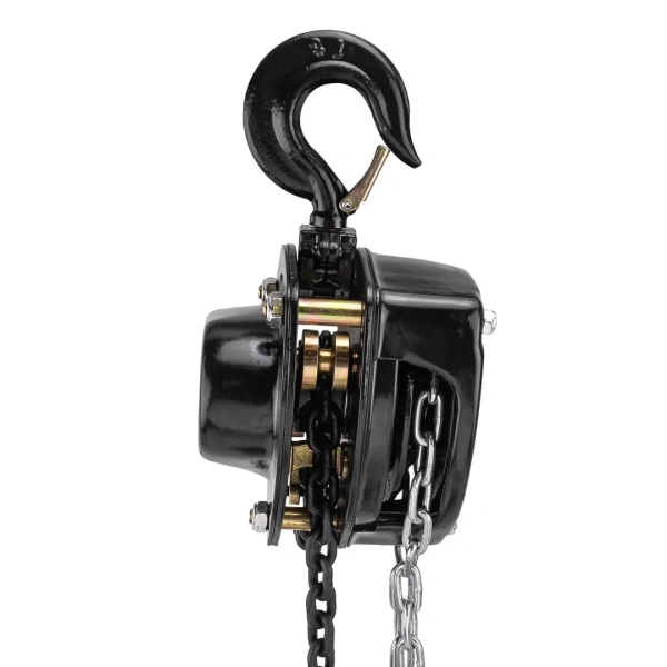 Лебедка механическая подвесная с лепестковым механизмом фиксации цепи натяжения 1т (длина цепи - 2.5м)