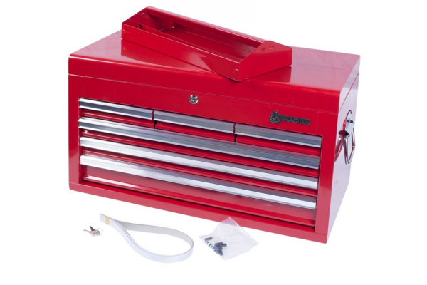 Ящик инструментальный, 6 полок, красный МАСТАК 511-06570R