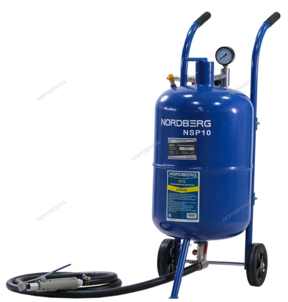 Установка пескоструйная бак для песка 37 л NORDBERG NSP10