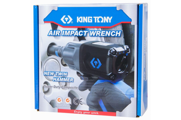 Гайковерт пневматический ударный KING TONY 33481-095, 1/2", 1288 Нм