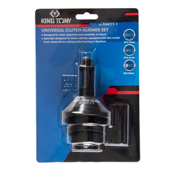 Набор для центровки сцепления KING TONY 9AK11-1 (15,5-28 мм, 3 предмета)