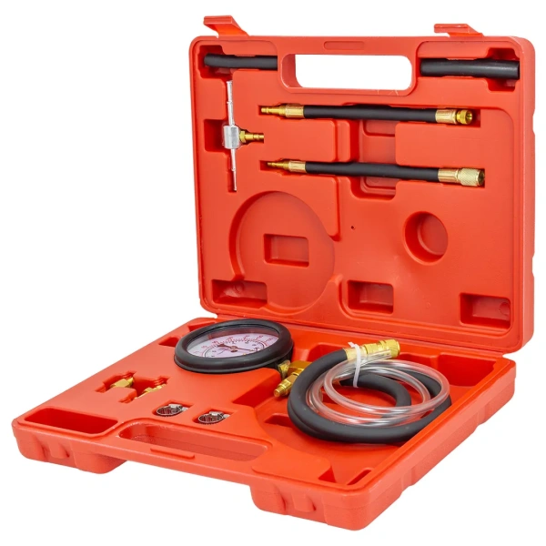 Набор для измерения давления в топливных системах 11пр.(0-10bar), в кейсе