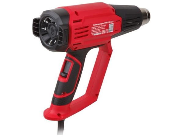 Термовоздуходувка WORTEX HG 6222 в кор. + набор сопл 2000 Вт, 3 скор., 90-600 °С