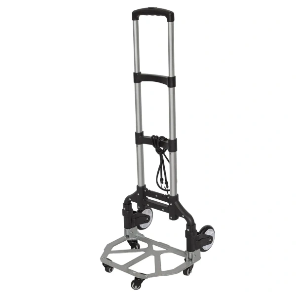 Тележка платформенная складная с телескопической ручкой двухпозиционная(390х400мм,г/п70кг)