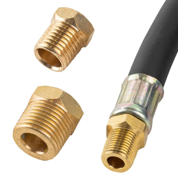 Тестер давления масла в наборе с резьбовыми адаптерами 3пр., (0-7bar), в кейсе