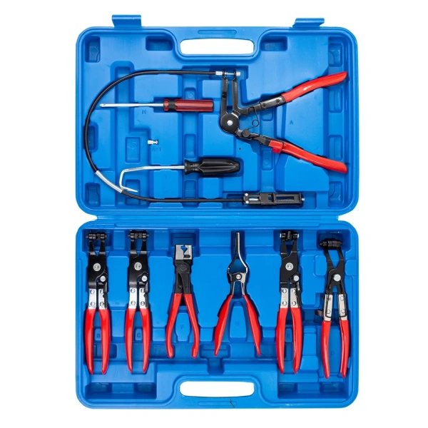 Набор щипцов для снятия и установки хомутов и шлангов 9пр., в кейсе