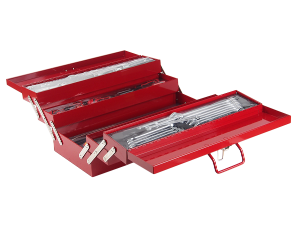 Набор инструментов JTC B108 (535х258х225 мм, 5 лотков, 1/4", 1/2", 108 предметов в переносном инстр. ящике)