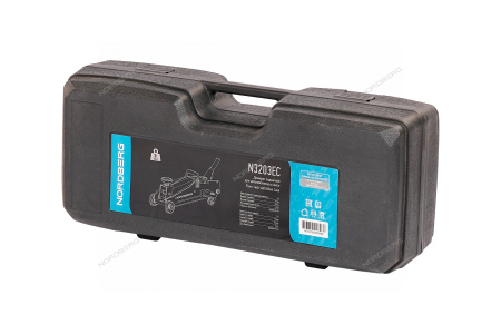 Домкрат подкатной для автолюбителя 3 т в кейсе Н=192-533 мм NORDBERG N3203EC