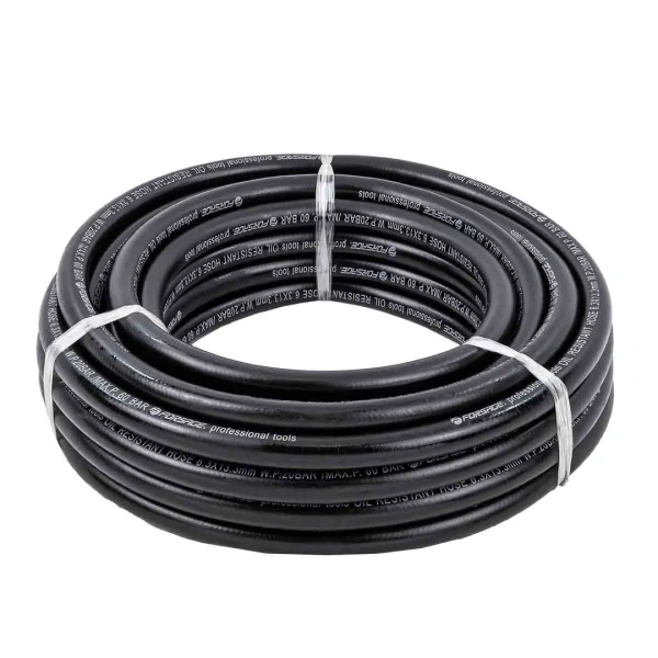 Шланг резиновый армированый бензо-маслостойкий 6.3х13.3ммх10м(повышенная гибкость и сопротивление к излому,раб.давл. 20bar,max 60bar,-30C°+70C°,DIN200