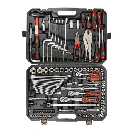 Набор инструментов 142 пр.1/4''3/8''1/2''(6-гр.)(4-32мм)