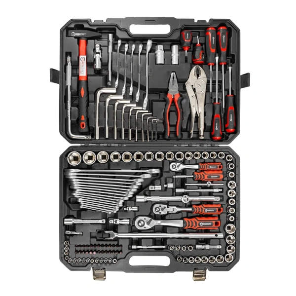 Набор инструментов 142 пр.1/4''3/8''1/2''(6-гр.)(4-32мм)