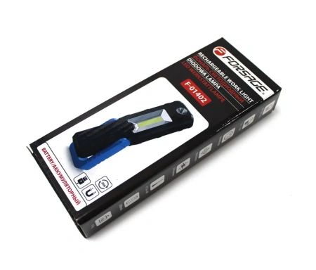 Лампа светодиодная аккумуляторная(5W COB+1W,магнит,180гр.,250Lm,2000mAh,USB провод,время раб.3ч,время заряд.2-3ч,защита гнезда зарядки)