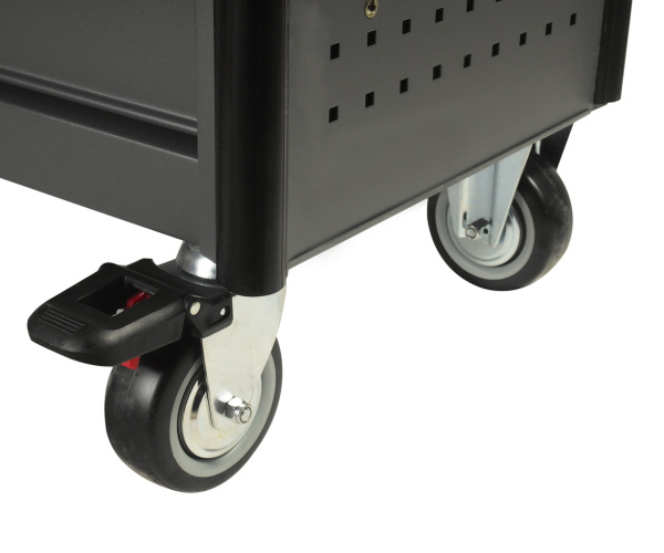 Тележка инструментальная JTC 5021 с набором инструментов JTC 225 (7 секций, 225 предметов)