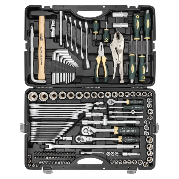 Набор инструментов 142 пр.1/4''3/8''1/2''(6-гр.)(4-32мм)