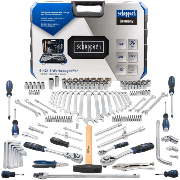 Набор инструментов 142пр. 1/4''3/8''1/2''